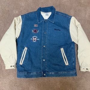 Vintage Disney Mickey Mouse League Denim Jacket